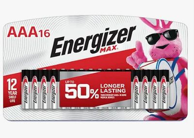 Energizer MAX AAA Batteries (16 Pack), Triple A Alkaline Batteries