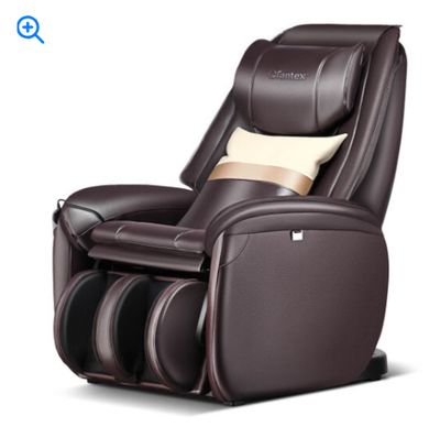 Soothe 26 - Full Body Zero Gravity Massage Chair with Pillow-Brown - Color: Brown