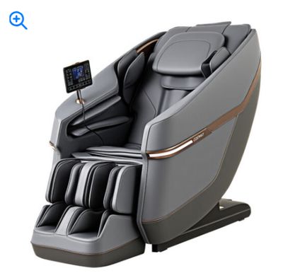 Soothe 48 - Full Body Zero Gravity Massage Chair SL Track Recliner with Touch Screen-Gray - Color: Gray