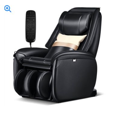 Soothe 26 - Full Body Zero Gravity Massage Chair with Pillow-Black - Color: Black