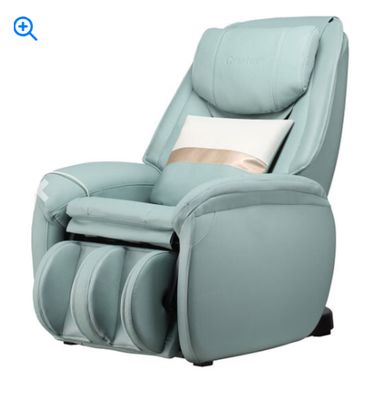 Soothe 26 - Full Body Zero Gravity Massage Chair with Pillow-Green - Color: Green