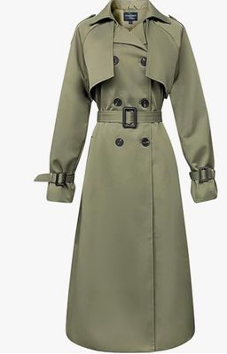 Classic Long Women's Trench Coat - Timeless Style, Windproof and Water-Repellent Outerwear for Any Occasion - Crescentt