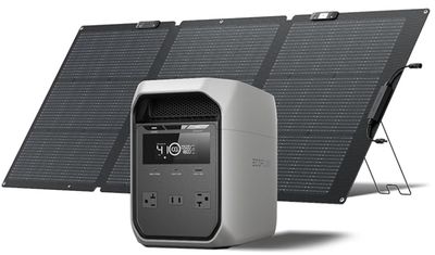 EF ECOFLOW Portable Power Station DELTA 3 Classic with 160W Solar Panel, 1024Wh LiFePO4 Battery, Fast Charging, Use as a Solar Generator(Solar Panel Optional) for Home Backup Power, Camping &amp; RVs