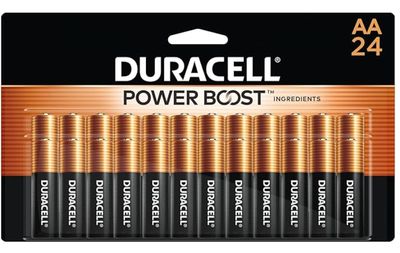 Duracell Coppertop Double AA Batteries with Power Boost Ingredients, 24 Count (Pack of 1) Long-lasting Alkaline Double AA Battery for Household and Office Devices Duracell Coppertop Double AA Batteries with Power Boost Ingredients, 24 Count (Pack of 1) Long-lasting Alkaline Double AA Battery for Household and Office Devices
