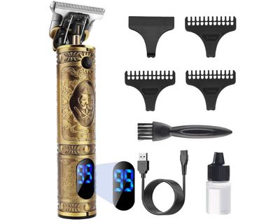 YiLFo Clippers for Hair Cutting, Beard Trimmer Cordless, Hair Clippers for Men with LED Display, T-blade Electric Hair Trimmer, USB Rechargeable Zero Gapped Shavers, Hair Cutter Set