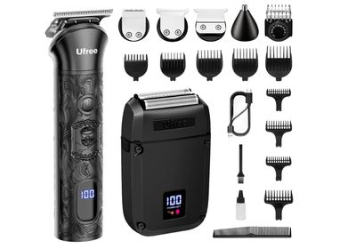 Ufree Electric Razor Foil Shavers, Mens Grooming Kit with Beard Trimmer for Shaving Face Mustache, Cordless Head Shavers for Bald Men, Barber Clippers, Gifts for Men