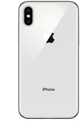 Apple iPhone X, GSM Unlocked 5.8in, 256 GB - Silver (Renewed)