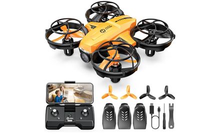 Holy Stone HS420 Mini Drone with 1080P HD FPV Camera for Kids Adults Beginners, Pocket RC Quadcopter with 3 Batteries 1Carrying Case,Toss to Launch,Gesture Selfie, Altitude Hold, Circle Fly