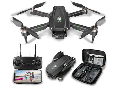Drones for Adults with Cameras 4K, 2 Batteries Foldable 4K Mini Drone with Camera RC Quadcopter, Altitude Hold, One Key Take Off/Landing, 3D Flip. 3 Mode Speeds (Black-s)