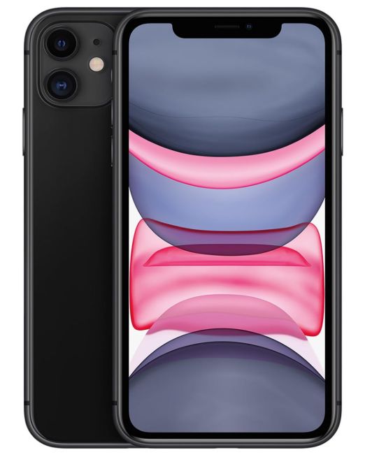 Apple iPhone 11, 64GB, Black - Fully Unlocked (Renewed)