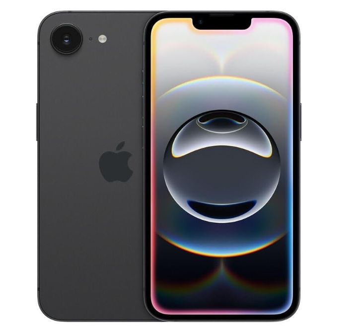 Apple iPhone 16e, 128GB, eSIM, Black - Unlocked (Renewed)