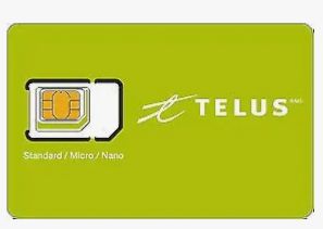 Telus Sim Card Telus Multi Sim Card Triple Format (Standard Micro Nano) 3G 4G LTE Canada Prepaid Postpaid