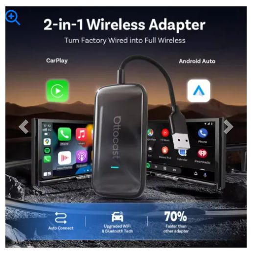 Wired To Wireless CarPlay Box For Android Smart Car Systems