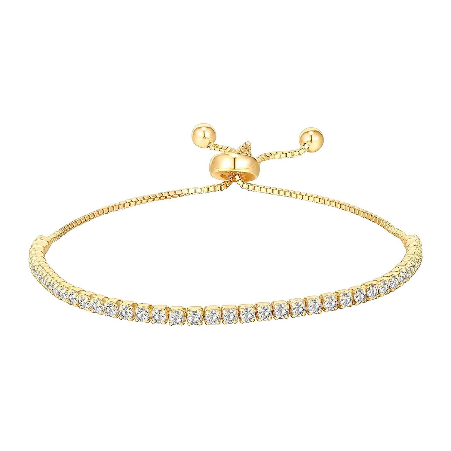 Tennis bracelet 18K Gold Plated
