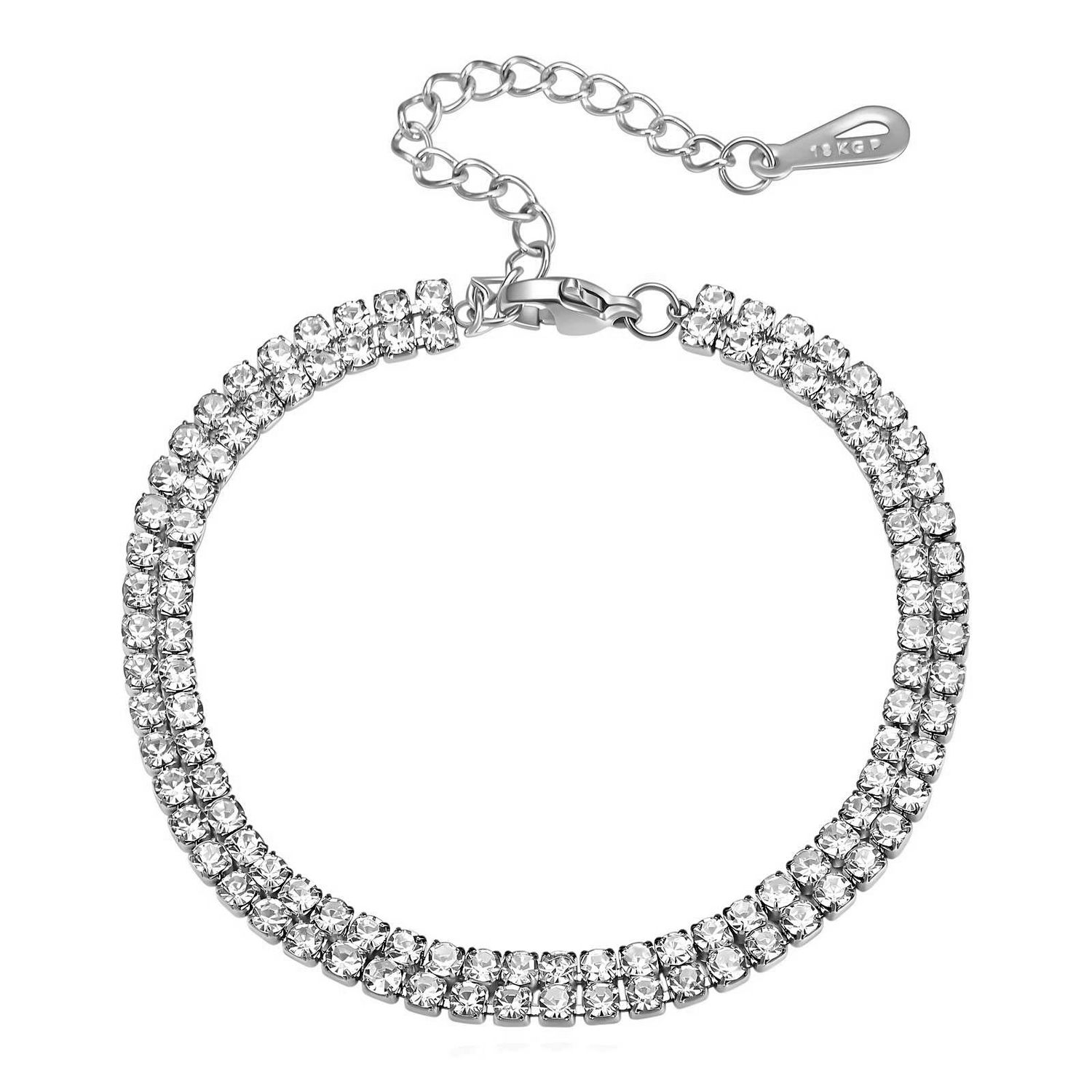 Sterling Silver Tennis bracelet, Stainless steel
