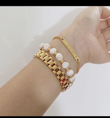Women&#39;s Circle Geometric stainless steel Watch strap Bracelet