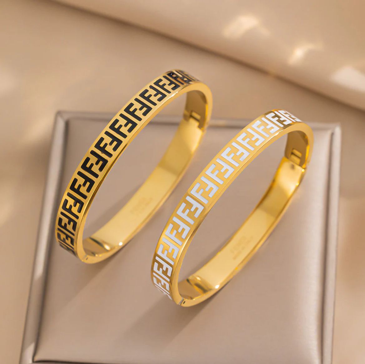 New 2025 Modern  Luxury Titanium Steel Bangles