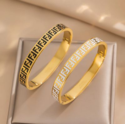 New 2025 Modern  Luxury Titanium Steel Bangles