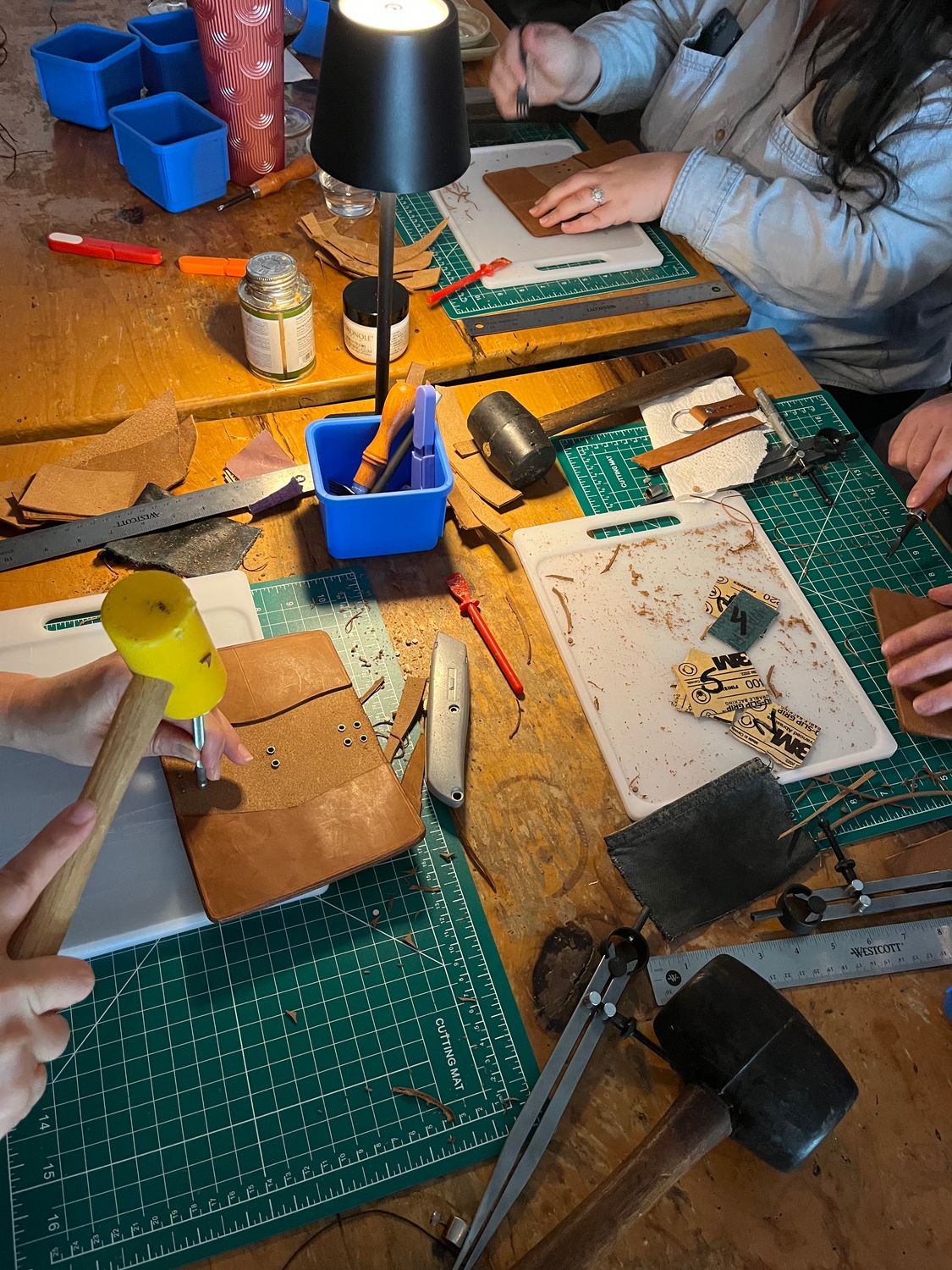 Leather Dice Tray Workshop