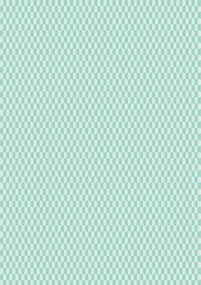 Lewis & Irene Geometrix - Minty Half Hex Lewis & Irene Geometrix - Minty Half Hex