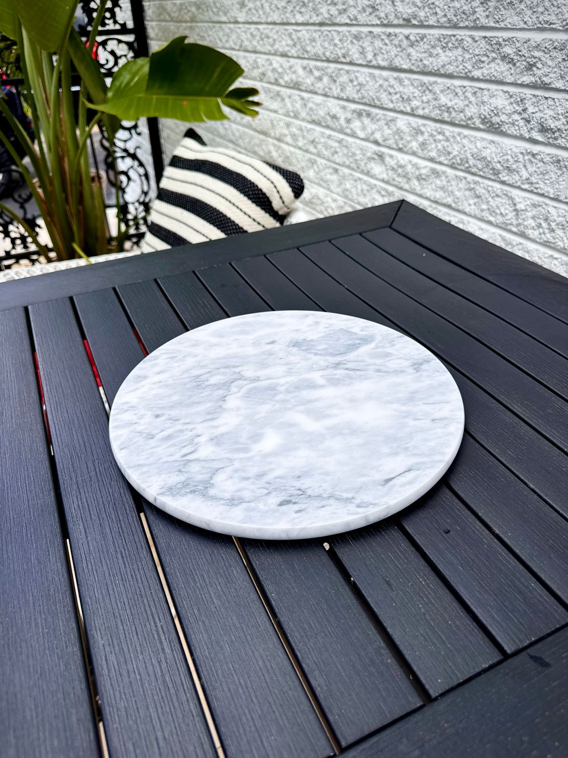 ⚪️ Homeries 12&quot; White Marble Cheese Board / Cake Stand / Serving Platter