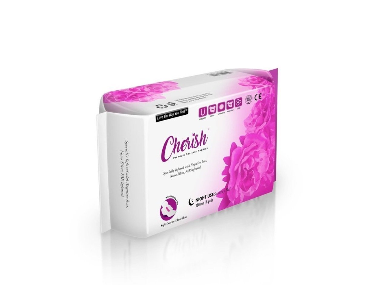 CHERISH™ NIGHT USE PREMIUM SANITARY NAPKINS (290mm / 11.4 inch)