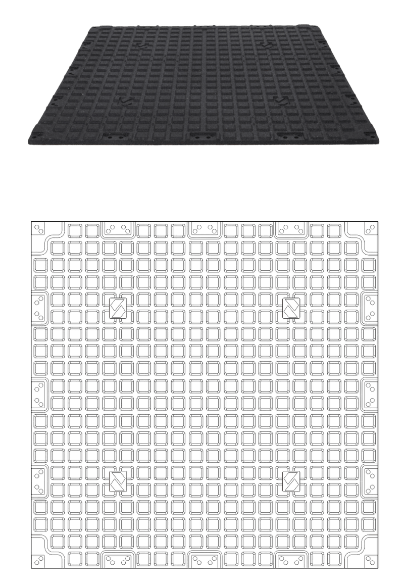GFS Standard Fitness Tile – Impact Bottom Rubber Gym Tile (20 mm, 1000 × 1000 mm) GFS Standard Fitness Tile – Impact Bottom Rubber Gym Tile (20 mm, 1000 × 1000 mm)