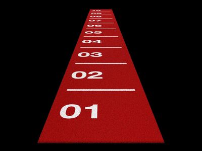 GFS Core Range Turf – Minimalist Artificial Turf with Numbered Sprint Markings for Functional Training