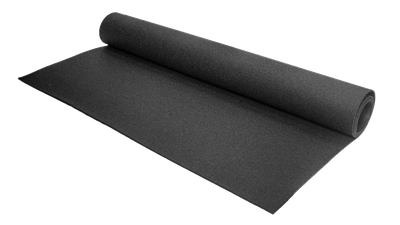 GFS Pure Black Sports Roll Flooring – Rubber Gym Roll (4–14 mm)