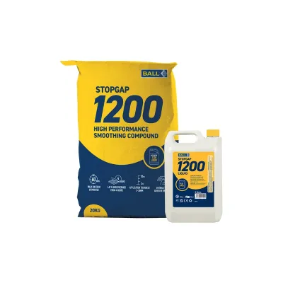STOPGAP 1200 Pro & STOPGAP 1200 Liquid – High Performance Two-Part Smoothing Compound (20kg + 5L Kit)