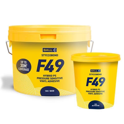 STYCCOBOND F49 Hybrid PS – Pressure Sensitive Vinyl Adhesive (2kg & 5kg Kits)