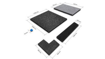 GFS Connect Tile CORNER – 40 mm Rubber Edge Corner Tile (500 × 500 mm)