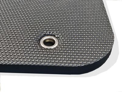 Pavibasic EVA Gym Mat – 120 × 50 cm, 10 mm (Black / Blue / Grey)