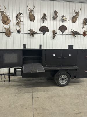 SNS 4060 Cabinet Smoker With Cabinet Charcoal Grill
