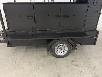SNS 60 Cabinet Smoker And Grill Combo With Sink and Roof Package