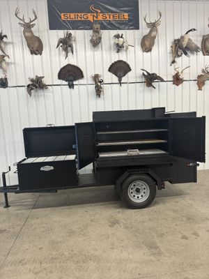 SNS Competition 60 Cabinet Smoker With BBQ 42 Rotating Rack Pit