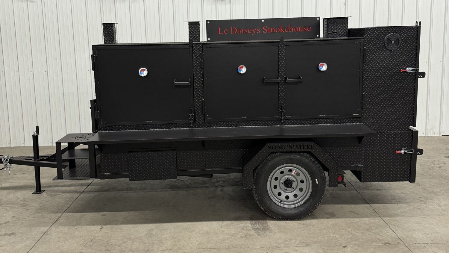 Custom SNS 4060 Smoker With Charcoal Grill