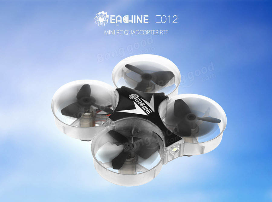 Eachine E012 Mini 2.4G 4CH 6 Axis Headless Mode LED Light RC Quadcopter RTF