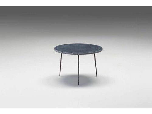 End Table-Black Marble-Tall