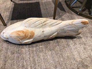 Fish-Petrified Wood-White L