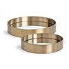 Tray-Natural Brass-Round-M