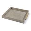Tray-Ivory Grey Shagreen-Square