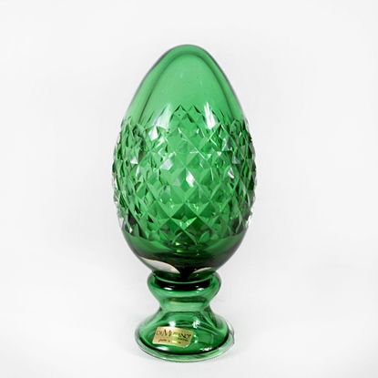 Egg-Murano/Gold-Emerald Green II