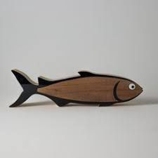 Sculpture-Wood Fish Shoal
