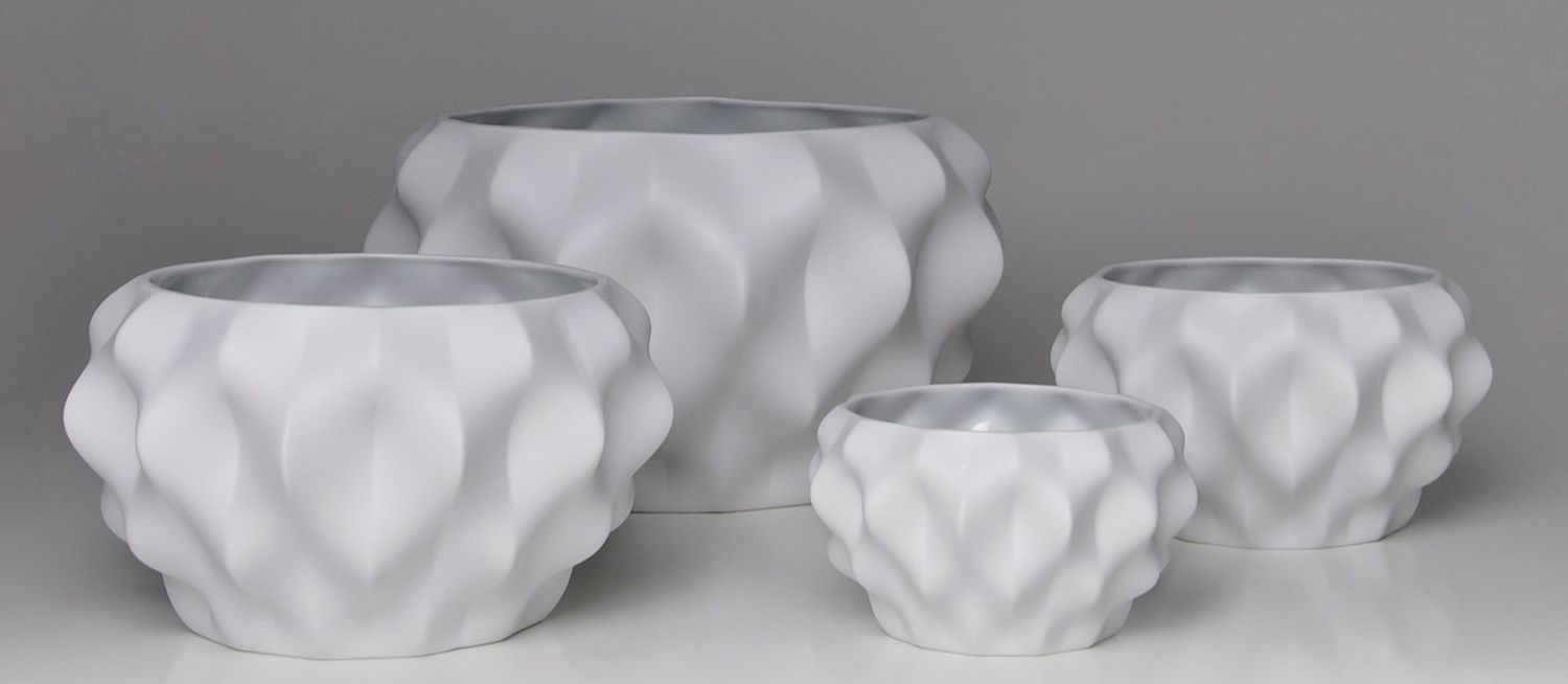 Bowl-Porcelain-White Plissan S