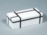 Box-Pencil-White/Black Grid Lacquer