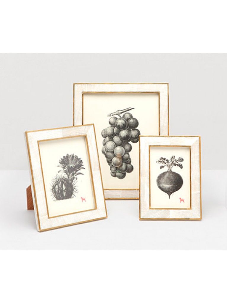 Frame- Clamstone/Brass 5x7 Bari