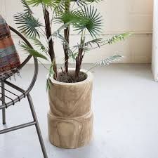 Pot with Pedestal-Hand Carved