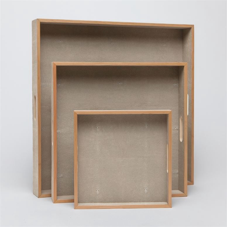 Tray-Shagreen-Sq Sand-M