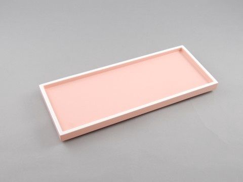 Tray-Vanity-Pink/White Lacquer